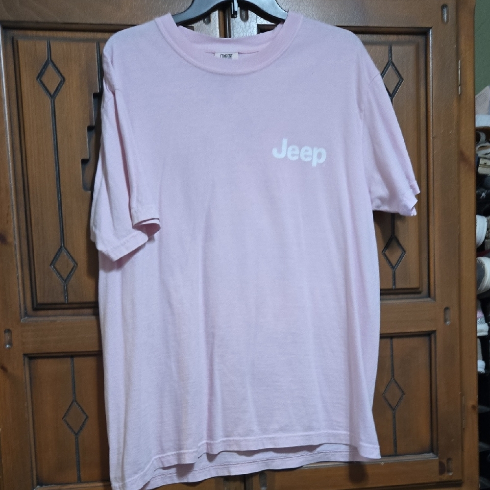 Its A Jeep Thing Comfort Colors Light Pink Short Sleeve Tee, Lg